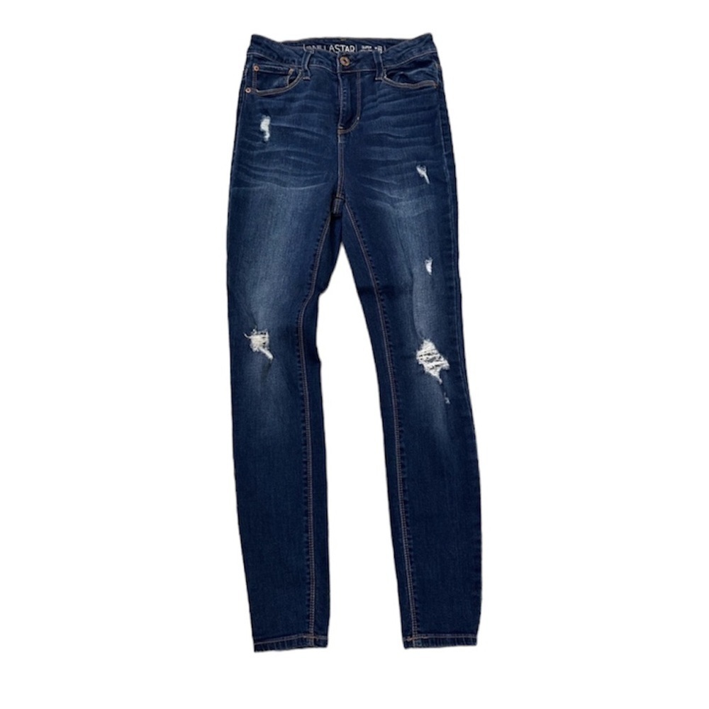 Vanilla Star high waisted ripped skinny jeans size 1 - Picture 3 of 6